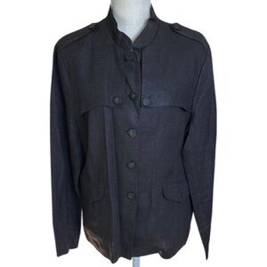 SIXTH SENSE 100% Linen Shirt / Jacket / Shacket - Large / XL